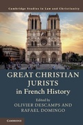 Cover: Great Christian Jurists in French History - Cambridge University Press