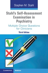 Abbildung von: Stahl's Self-Assessment Examination in Psychiatry - Cambridge University Press