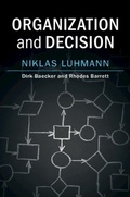 Cover: Organization and Decision - Cambridge University Press