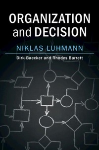 Abbildung von: Organization and Decision - Cambridge University Press