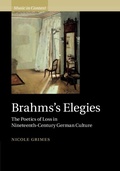 Cover: Brahms's Elegies - Cambridge University Press
