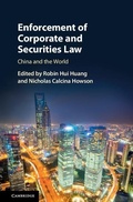 Cover: Enforcement of Corporate and Securities Law - Cambridge University Press