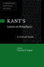 Cover: Kant's Lectures on Metaphysics - Cambridge University Press