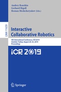 Cover: Interactive Collaborative Robotics - Springer