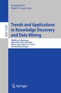 Cover: Trends and Applications in Knowledge Discovery and Data Mining - Springer