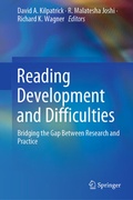 Bild: Reading Development and Difficulties - Springer