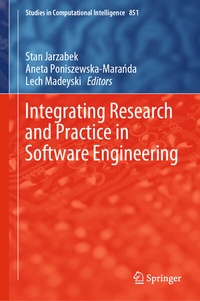 Enlarge image Cover: Integrating Research and Practice in Software Engineering - Springer