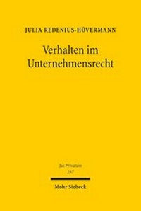 Abbildung von: Verhalten im Unternehmensrecht - Mohr Siebeck