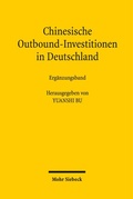 Cover: Chinesische Outbound-Investitionen in Deutschland - Mohr Siebeck
