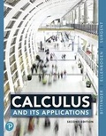 Cover: Calculus and Its Applications - Pearson