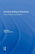 Cover: Scholarly Writing And Publishing - Routledge