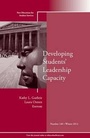 Cover: Developing Students' Leadership Capacity - Jossey-Bass