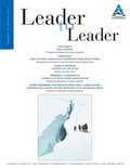 Cover: Leader to Leader, Volume 67, Winter 2013 - Wiley