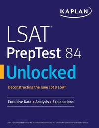Enlarge image Cover: LSAT PrepTest 84 Unlocked - Kaplan Publishing