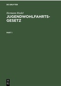 Cover: Jugendwohlfahrtsgesetz - De Gruyter