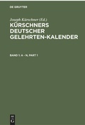 Cover: A - N - De Gruyter