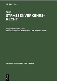 Abbildung von: Straßenverkehrsrecht. Band 3 - De Gruyter