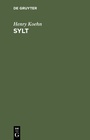 Cover: Sylt - De Gruyter