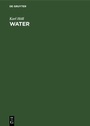 Cover: Water - De Gruyter
