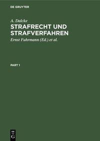 Abbildung von: Strafrecht und Strafverfahren - De Gruyter
