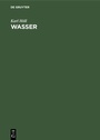 Cover: Wasser - De Gruyter