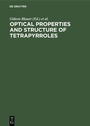Cover: Optical Properties and Structure of Tetrapyrroles - De Gruyter