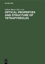 Cover: Optical Properties and Structure of Tetrapyrroles - De Gruyter