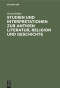 Cover: Studien und Interpretationen zur antiken Literatur, Religion und Geschichte - De Gruyter