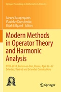 Cover: Modern Methods in Operator Theory and Harmonic Analysis - Springer