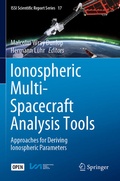 Cover: Ionospheric Multi-Spacecraft Analysis Tools - Springer
