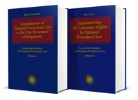 Abbildung von: Impediments of National Procedural Law to the Free Movement of Judgments | Implementing EU Consumer Rights by National Procedural Law - Nomos