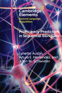 Enlarge image Cover: Proficiency Predictors in Sequential Bilinguals - Cambridge University Press