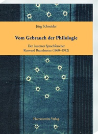 Abbildung von: Vom Gebrauch der Philologie - Harrassowitz Verlag