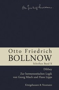 Cover: Otto Friedrich Bollnow: Schriften - K&ouml;nigshausen & Neumann