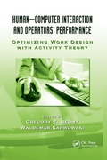 Cover: Human-Computer Interaction and Operators' Performance - CRC Press