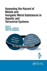 Enlarge image Cover: Assessing the Hazard of Metals and Inorganic Metal Substances in Aquatic and Terrestrial Systems - CRC Press