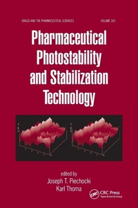 Enlarge image Cover: Pharmaceutical Photostability and Stabilization Technology - CRC Press