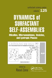 Abbildung von: Dynamics of Surfactant Self-Assemblies - CRC Press