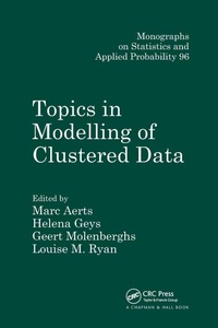 Enlarge image Cover: Topics in Modelling of Clustered Data - Chapman & Hall/CRC