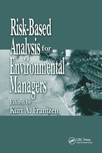 Abbildung von: Risk-Based Analysis for Environmental Managers - CRC Press