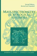 Cover: Mass Spectrometry of Biological Materials - CRC Press