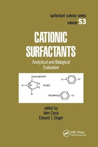 Enlarge image Cover: Cationic Surfactants - CRC Press