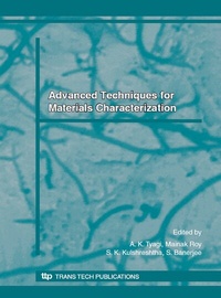 Enlarge image Cover: Advanced Techniques for Materials Characterization - Trans Tech Publications Ltd