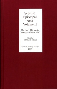 Enlarge image Cover: Scottish Episcopal Acta - Scottish History Society