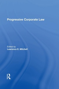 Abbildung von: Progressive Corporate Law - Routledge