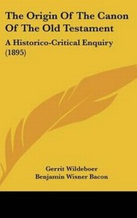 Enlarge image Cover: The Origin Of The Canon Of The Old Testament - Kessinger Publishing