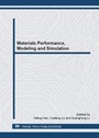 Cover: Materials Performance, Modeling and Simulation - Trans Tech Publications Ltd