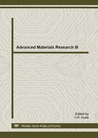 Enlarge image Cover: Advanced Materials Research III - Trans Tech Publications Ltd