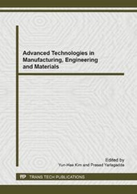 Enlarge image Cover: Advanced Technologies in Manufacturing, Engineering and Materials - Trans Tech Publications Ltd