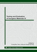 Cover: Testing and Evaluation of Inorganic Materials IV - Trans Tech Publications Ltd